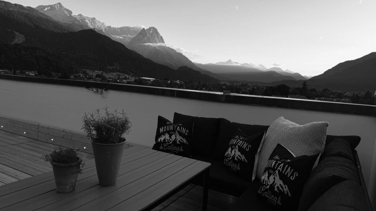 加爾米施-帕滕基興Dachterrasse Panorama-Glueck II公寓 外观 照片