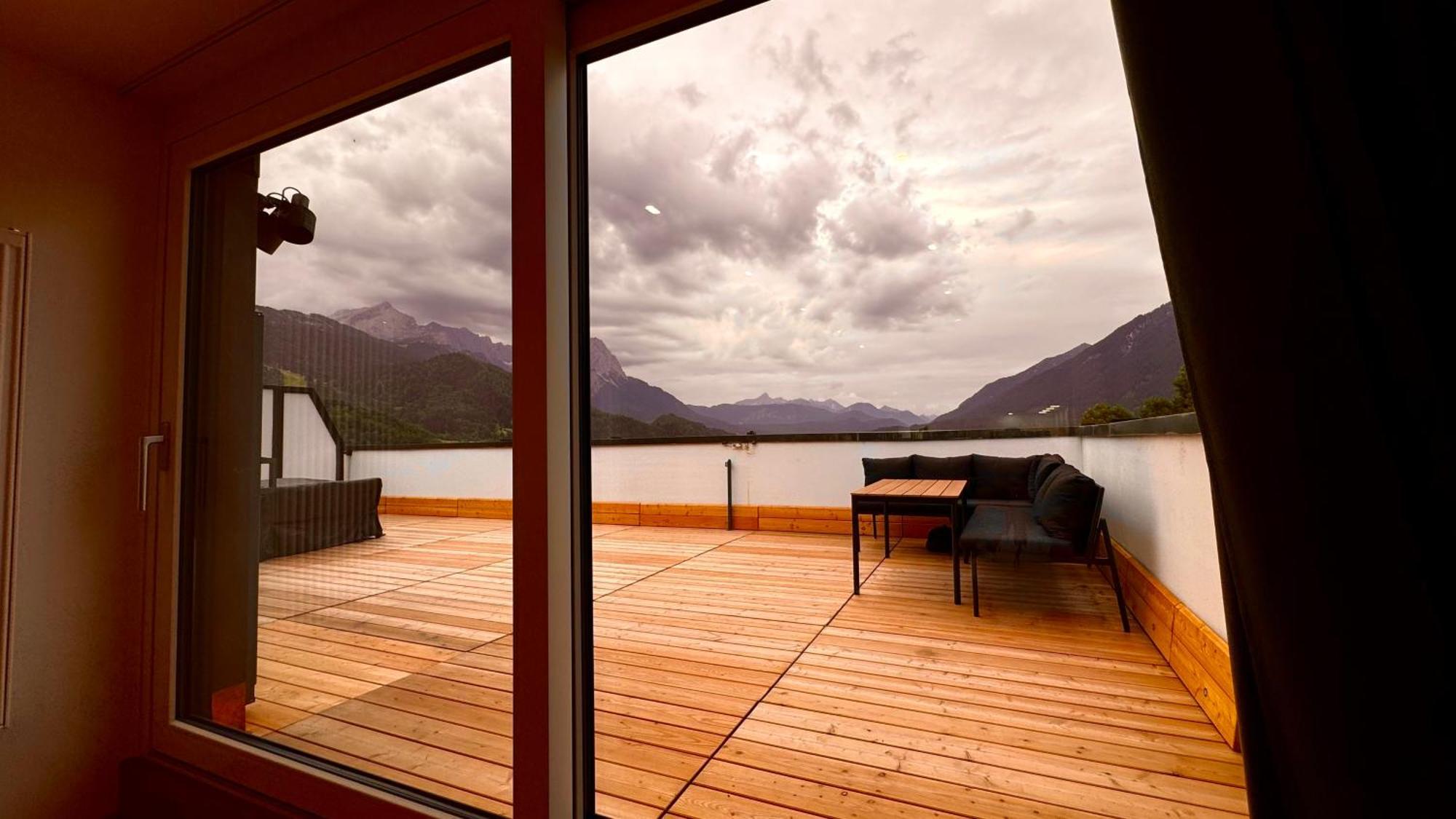 加爾米施-帕滕基興Dachterrasse Panorama-Glueck II公寓 外观 照片